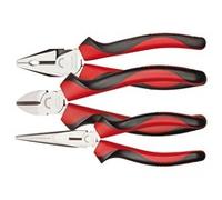 GEDORE Red Pinze Universale, Set di 3 Pezzi, Utensili con Pinza Universale, Tronchese Laterale e Pinza a Becchi Mezzotondi, R28002003