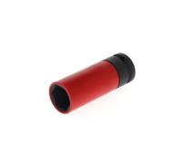 GEDORE Red Chiave a Bussola per Cerchi in Lega per Avvitatore con Boccola Protettiva, 1/2 pollici, 12.5 mm, Esagonale, 21 mm, Rosso Traffico, Auto e Officina, K19 LS 21