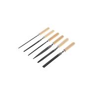 GEDORE set di lime a chiave rossa, set per metallo, 6 pezzi, ceppo piatto, triangolare, quadrato, semicircolare, tondo, R93000006