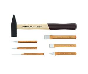 GEDORE Red Martello e Scalpello, Set di 7 Pezzi, Assortito, Utensili per Artigiani, in Modulo in Espanso, R22150019