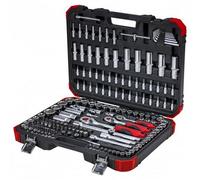 GEDORE set di chiavi a bussola 1/4", 5/16", 3/8", 1/2", 172 pezzi, Nero rosso