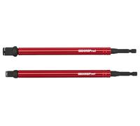 GEDORE red Set di 2 supporti per punte, supporto magnetico da 200 mm, con manicotto a rotazione rapida, per punte da 1/4" e bussole da 3/8", extra lungo per punti difficili da raggiungere
