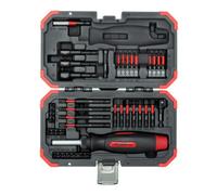 GEDORE Red - Set di punte a torsione, 43 pezzi, con cacciavite pieghevole con funzione a cricchetto, in pratica valigetta