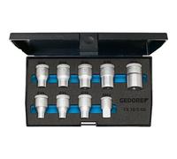 Gedore 6265970 TX 19 E-09 Set di chiavi 1/2" 9 pezzi TORX E10-E24