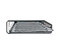 Gedore Set di chiavi doppie a bocca aperta 6079400 H 6-8 8 pezzi 6-22 mm metriche con supporto
