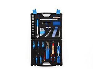 GEDORE Valigetta Attrezzi Completa Touring, Set di 49 Pezzi, Assortita, Universale, Utensili, per Artigiani e Fai da Te, con Valigetta in Plastica, 1000