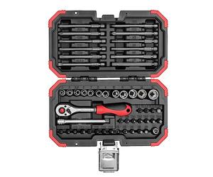 GEDOREred BMC R33003051 - Set di punte 1/4, 51 pezzi