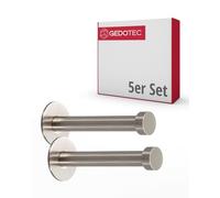 Gedotec 5 ganci appendiabiti UP in acciaio inox, 72 mm
