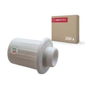 Gedotec Ammortizzatori per porte in plastica, Ø 8 mm, 100 pezzi, colore bianco, ammortizzatori per porte, ammortizzatori contro le porte che si sbattono, ammortizzatori SAMMY-GO