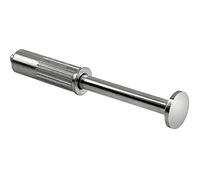 GedoTec Appendiabiti da incasso in metallo allungabile | Gruccia appendiabiti Ø 14 x 120 mm | 1 pezzo - Design gancio da incasso cromato da inserire