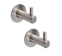 Gedotec Appendiabiti di design in acciaio inox appendiabiti singolo - HOLY | gancio per asciugamani con gancio singolo | gancio a muro da avvitare