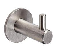 Gedotec Appendiabiti di design in acciaio inox appendiabiti singolo - HOLY | gancio per asciugamani con gancio singolo | gancio a muro da avvitare