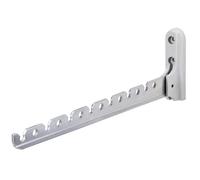 Gedotec Appendiabiti Pieghevole ALISA | Lunghezza 330 mm | Alluminio Argento | Gancio per Parete, Balconi e Armadi | 1 Pezzo