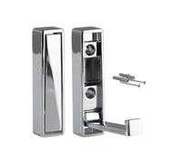 Gedotec Appendiabiti pieghevoli - 1 pezzo - JUNUS cromato - Appendiabiti moderni - Ganci da parete per appendiabiti a vite - con materiale di fissaggio