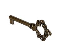 Gedotec Armario llaves Barba Cerradura muebles con llave barba colores Decoración repuesto - LUDWIG | 38 mm | Latón bruñido Latón bruñido bruñido | muebles diseño antiguo cajones - 1 pieza