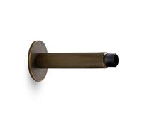 Gedotec Arpa Wall - Fermaporta da parete, in alluminio, 1 pezzo di design, in ottone anticato, 100 mm da avvitare, con materiale di fissaggio, fermaporta