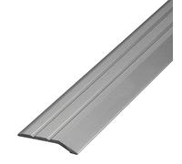 Gedotec Barra di transizione compensazione dislivello argento autoadesiva | 1 pezzo profilo alluminio 1000 mm | giunto di dilatazione 2-5 mm | barra senza forare, 100 cm (1 m)