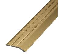 Gedotec Barra di transizione compensazione dislivello oro autoadesiva | 1 pezzo profilo alluminio 2000 mm | giunto di dilatazione 2-5 mm | barra senza forare, 200 cm (2 m)