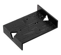 GedoTec® Black Jig Bandella/Cerniera a scomparsa per mobili, per Serie di fori con griglia di 32 mm, plastica Nera