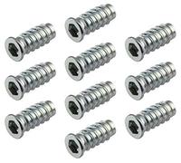 Gedotec Bussole a Vite | 100 Pezzi - Inserti Filettati in Metallo con Bordo | M6 x 24 mm | Dadi da Inserto in Acciaio Zincato | Manicotti per Viti con Attacco: Esagono Incassato