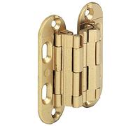 Gedotec Cerniera mobili Cerniera patta Cerniera per porta SEPA 180° per invisibile Fermata 3 Misure Ottone opaco - 52 x 18 mm