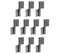 Gedotec Cerniere a saldare per porte in metallo | 10 pezzi | Cerniera a saldare altezza 100 mm | DIN sinistra | Cerniera per carichi pesanti per cancelli e macchine da giardino