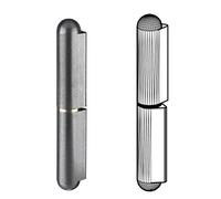 Gedotec Cerniere di saldatura in acciaio per porte in metallo, cerniere per cancelli pesanti, altezza 150 mm, prodotto in Germania, portata 290 kg, 2 pezzi, cerniere per porta