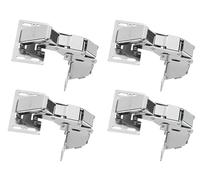 Gedotec Cerniere per caravan Cerniera ribaltabile CH 600 Cerniera a battente con ammortizzatore SOFT-CLOSE | Cerniera per mobili per arresto con pannello | Acciaio nichelato | 4 pezzi - Cerniere per