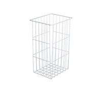 Gedotec Cesto per la biancheria in rete bianca con funzione di sospensione | impilabile | LxPxH 430 x 270 x 430 mm