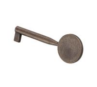 Gedotec Chiave a barba in metallo marrone sfregato | VIVALDI | 1 pezzo - chiave per mobili antica per cassetti | lunghezza maniglia: 35 mm