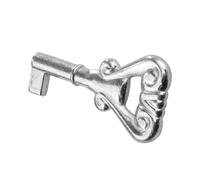 Gedotec Chiave per mobili nichelata | 1 pezzo | in metallo | BRAHMS | decorativa vintage | 18 mm | chiave di ricambio | per serratura Euro