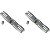 Gedotec Chiusura universale per porta del balcone e del patio, lunghezza 99 mm, fissaggio spilla per porte e finestre in legno, cattura con manica, 1 pezzo (Confezione da 2)