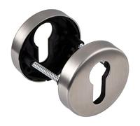 Gedotec cilindro scutcheon satinato in acciaio inox per porte rotonde - H8250 | guarnizione porte PZ cilindro camera | chiave scutcheon in acciaio inox massiccio | 1 coppia - coperchio coppia scutch