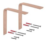 Gedotec - Console in legno moderno | Angolo da parete | COUNTRY | 300 x 250 mm | Supporto angolare | Supporto in legno massiccio | forma a L | 1 pezzo - Console per il montaggio a parete