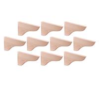 Gedotec Consolle da parete in pino - 215 x 120 mm - 10 pezzi - Supporto per carichi pesanti in legno naturale - Elevata capacità di carico - Adatto per librerie - Mensola da parete - Supporto per