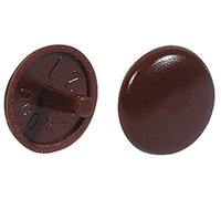 Gedotec Coperture per mobili in ciliegio Coperture per viti in plastica Cap 'n' cover per viti rotonde | H1123 | Tappo di chiusura per foro testa PZ2 | Ø 12 x 2,5 mm | 20 pezzi - Tappo di copertura