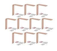 Gedotec COUNTRY - Console in legno di faggio, 150 x 100 mm, 2 pezzi, adatto per librerie