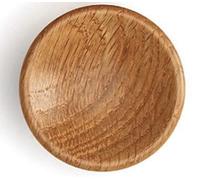 Gedotec DISC 0530 - Pomello per mobili in legno, diametro 38 mm, in rovere marrone, 1 pezzo, design naturale, per cassetti, cucina, porte