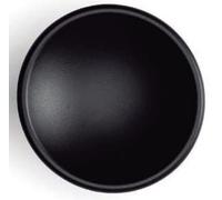 Gedotec DISC 0530 - Pomello per mobili in metallo, 1 pezzo, diametro 38 mm, colore nero, per mobili, design moderno, per cassetti, cucina, porte