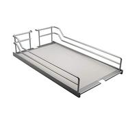 GedoTec Einhaengeboden Cestello per Kesseböhmer armadiatura armadio Dispensa per 30er Armadietto medicine larghezza 250 x 467 x 110 mm acciaio argento Qualità del marchio per Zona living