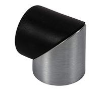 Gedotec Fermaporta a pavimento in acciaio inox rotondo - Classy | cuscinetto in gomma per montaggio a pavimento | fermaporta in metallo per esaltare o incollare | 1 pezzo