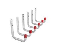 Gedotec gancio da parete porta attrezzi da officina e garage da avvitare | Gancio in metallo per impieghi gravosi 80 x 120 mm | Supporto per dispositivo per montaggio a parete | Portata gancio 30 kg
