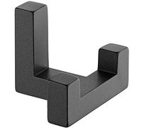 Gedotec Gancio doppio per armadio | 1 pezzo | TETRIS | antracite | 40 x 52 mm | Gancio da parete appendiabiti invisibile