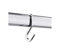 Gedotec gancio ovale in metallo per guida armadio - confezione da 10-30x15 mm - cromato - pratica funzione di gancio - gancio ovale argento per armadio - gancio per appendere in