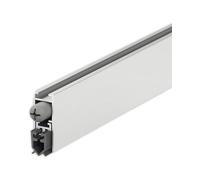 Gedotec Guarnizione a pavimento abbassabile - grigio argento | 1 pezzo Guarnizione a pavimento per porte automatiche | DDS 12 | Lunghezza 830 mm - accorciabile | Paravento abbassabile