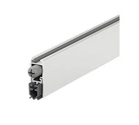 Gedotec Guarnizione a pavimento abbassabile - grigio argento | 1 pezzo Guarnizione a pavimento per porte automatiche | DDS 12 | Lunghezza 630 mm - accorciabile | Paravento abbassabile