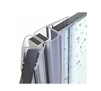 Gedotec Guarnizione magnetica a labbro per porte doccia idrorepellente | 1 coppia di guarnizioni profilate 135° | per docce ad angolo | lunghezza: 2 m