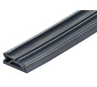 Gedotec Guarnizione per porte d'ingresso per telai in legno grigio zinco | 6 m di guarnizione in silicone per porte DS 155a | nastro sigillante per porte con scanalatura 4-5 mm - larghezza: 15 mm