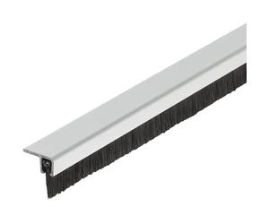 Gedotec Guarnizioni per porte a pavimento come protezione dal freddo e dagli insetti | 1 pezzo - guarnizione profilata | lunghezza: 1 m | guarnizione per porte in alluminio - nero