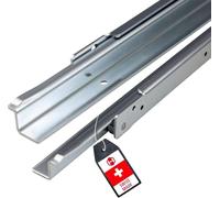 Gedotec Guida per cassetti ad estrazione parziale 1000 mm Guida per cassetti a montaggio superficiale | FR206 | portata 100 kg | acciaio zincato